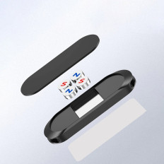 Självhäftande bilmagnetiskt handtag på svart instrumentbräda