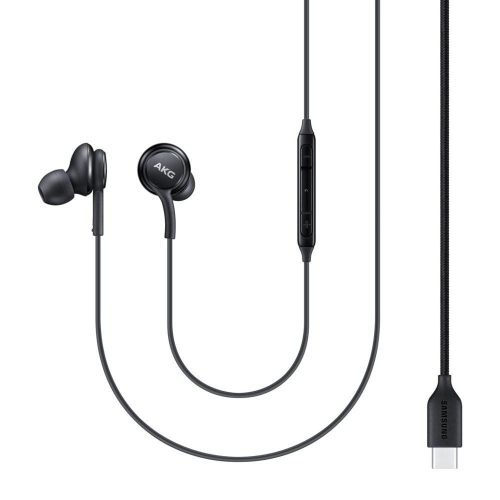 Žične slušalke AKG USB-C priključek Black