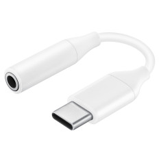 Adapterio ausinių adapteris 3.5mm Mini Jack Moteris - USB-C Vyras baltas