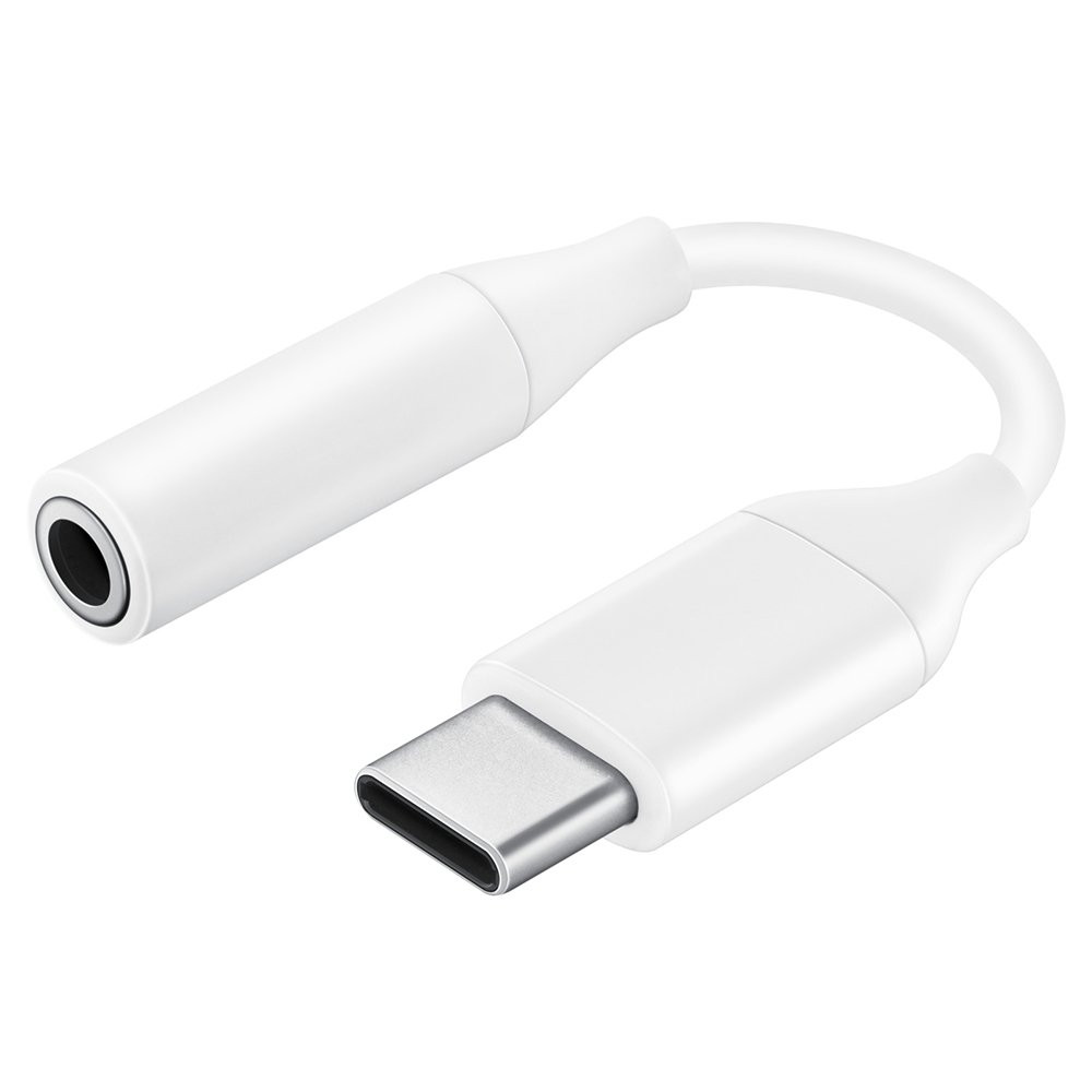 Adaptera austiņu adapteris 3.5mm mini ligzda sieviete - USB-C vīriešu balts
