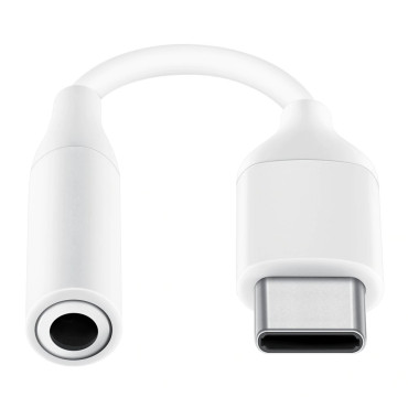 Adapter za slušalke Adapter 3.5mm Mini Jack ženska - USB-C moški bel