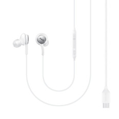 Žične slušalke AKG USB-C priključek White