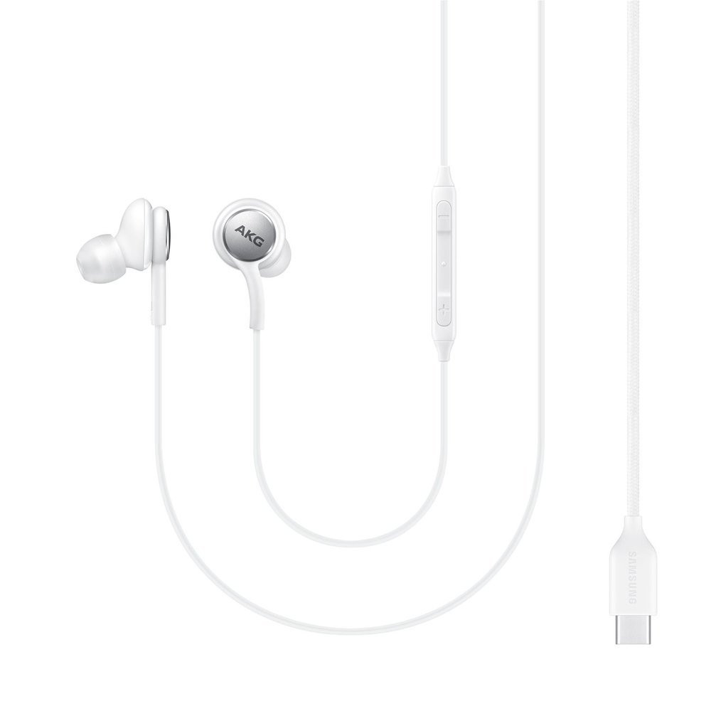 Žične slušalke AKG USB-C priključek White