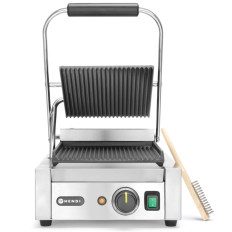 Contact grill contact grillé rainuré simple 1800W - Hendi 263501