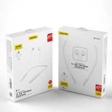 In-Ear trådlösa Bluetooth-hörlurar magnetiska vita
