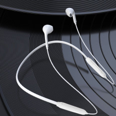 Brezžične slušalke Bluetooth v ušesih Magnetna bela