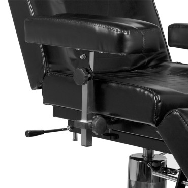 Καρέκλα Τατουάζ PRO INK 210h Μαύρη — κοντινό μπράτσο