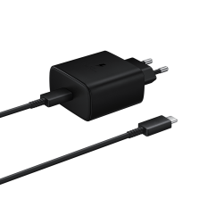 Original SFC 25W + Omrežni polnilnik + kabel USB-C kabelska črna