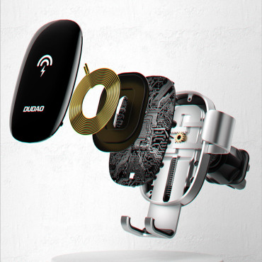 Induktionslastare Qi 15W + Gravity Car Hard Handtag