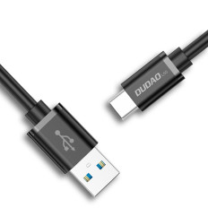 Kabeļu USB kabelis - USB tips C Super Fast Charge 1 m melns