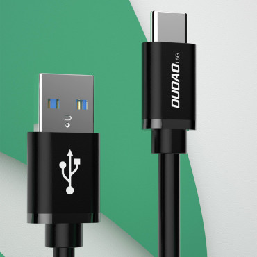Kabeļu USB kabelis - USB tips C Super Fast Charge 1 m melns