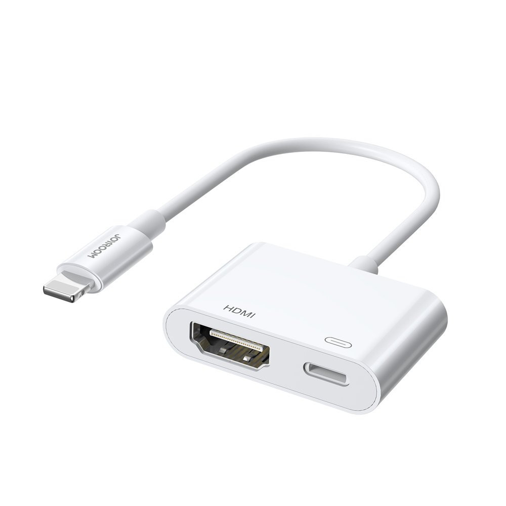 Adapteradapter mit iPhone-Blitz auf HDMI FullHD + Blitzweiß