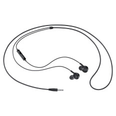 Fones de ouvido seguem 3.5mm mini jack com controle remoto e microfone preto