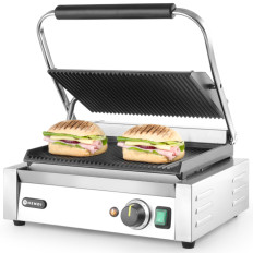 Kontakt Grill Kontakt Grill Panini Ryflated 2200W - Hendi 263655