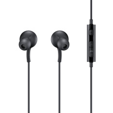 Slúchadlá Sledujte 3,5 mm mini jack s diaľkovým ovládaním a mikrofónom čiernym
