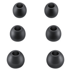 Los auriculares siguen el mini conector de 3.5mm con control remoto y micrófono negro