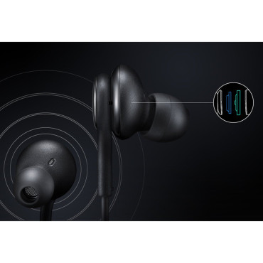 Slušalke Sledite 3,5 mm mini priključek z daljinskim upravljalnikom in mikrofonom Black