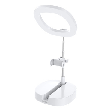 Komplet Tripod + LED Ring Flash svetilke za snemanje YouTube Filmi Tiktok White