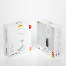 Sats med stativ + LED-ringflashlampa för inspelning av YouTube-filmer TIKTOK WHITE