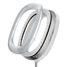 Komplet Tripod + LED Ring Flash svetilke za snemanje YouTube Filmi Tiktok White