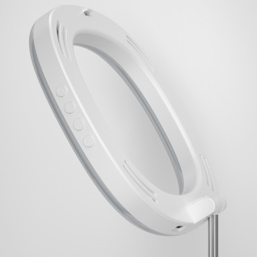 Sats med stativ + LED-ringflashlampa för inspelning av YouTube-filmer TIKTOK WHITE