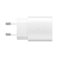 2in1 omrežni polnilnik 25W + kabel USB-C1M kabel bel