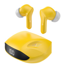 Casque suivant TWS sans fil Bluetooth 5.2 jaune