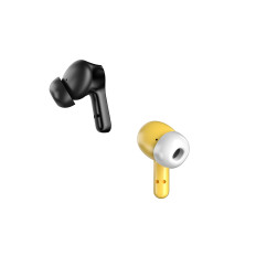 Seguendo le cuffie senza fili TWS Bluetooth 5.2 giallo