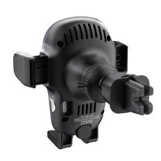 Porte-voiture avec chargeur sans fil gris Qi 15W