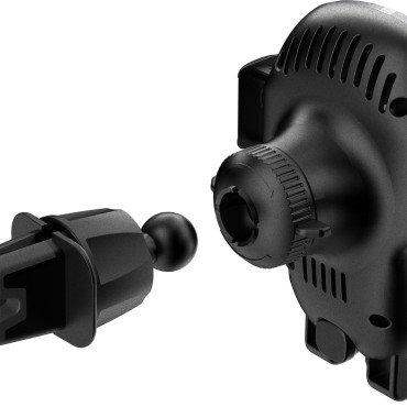 Porte-voiture avec chargeur sans fil gris Qi 15W