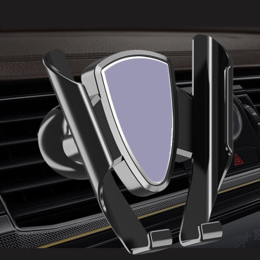 Suporte para carros para telefone universal gravidade escura cinza