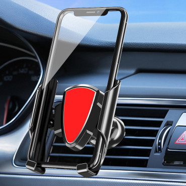 Suporte para carros para telefone universal gravidade escura cinza