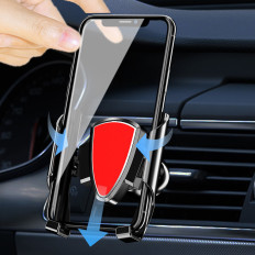 Suporte para carros para telefone universal gravidade escura cinza