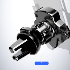 Suporte para carros para telefone universal gravidade escura cinza