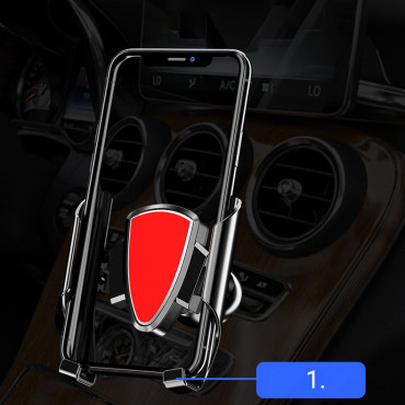 Suporte para carros para telefone universal gravidade escura cinza