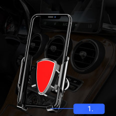 Suporte para carros para telefone universal gravidade escura cinza