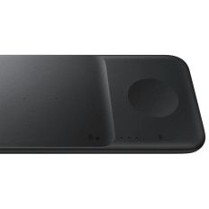 Trio uzlādes stacija Galaxy telefoniem Skatīties austiņas TWS + USB-C kabelis melns