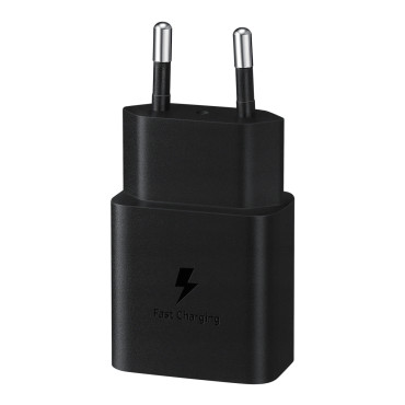 USB-C 15W PD AFC + USB-C-kabelska črna