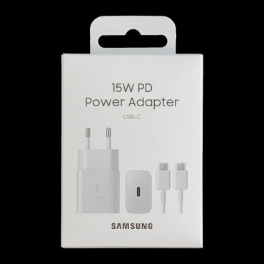 USB-C 15W PD AFC Network Charger + USB-C Kabelvit