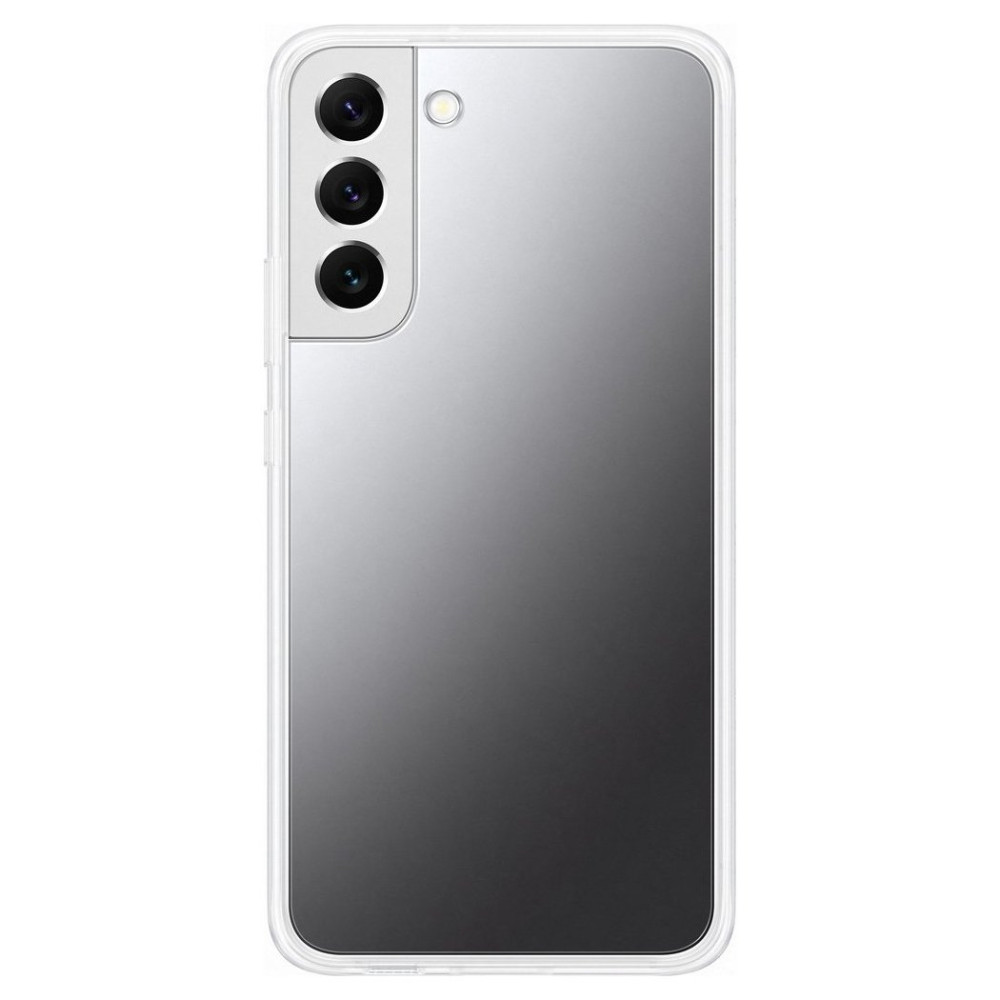 Sak med speil for Galaxy S22 + Frame Deksel Transparent