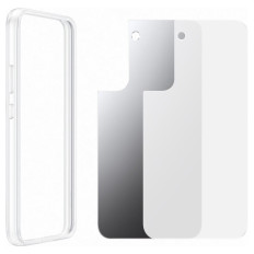Case met spiegel voor Galaxy S22 + Frame Cover Transparent