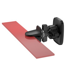 Magnetisk bilhandtag på F8H-telefonen på ett svart ventilationsgaller