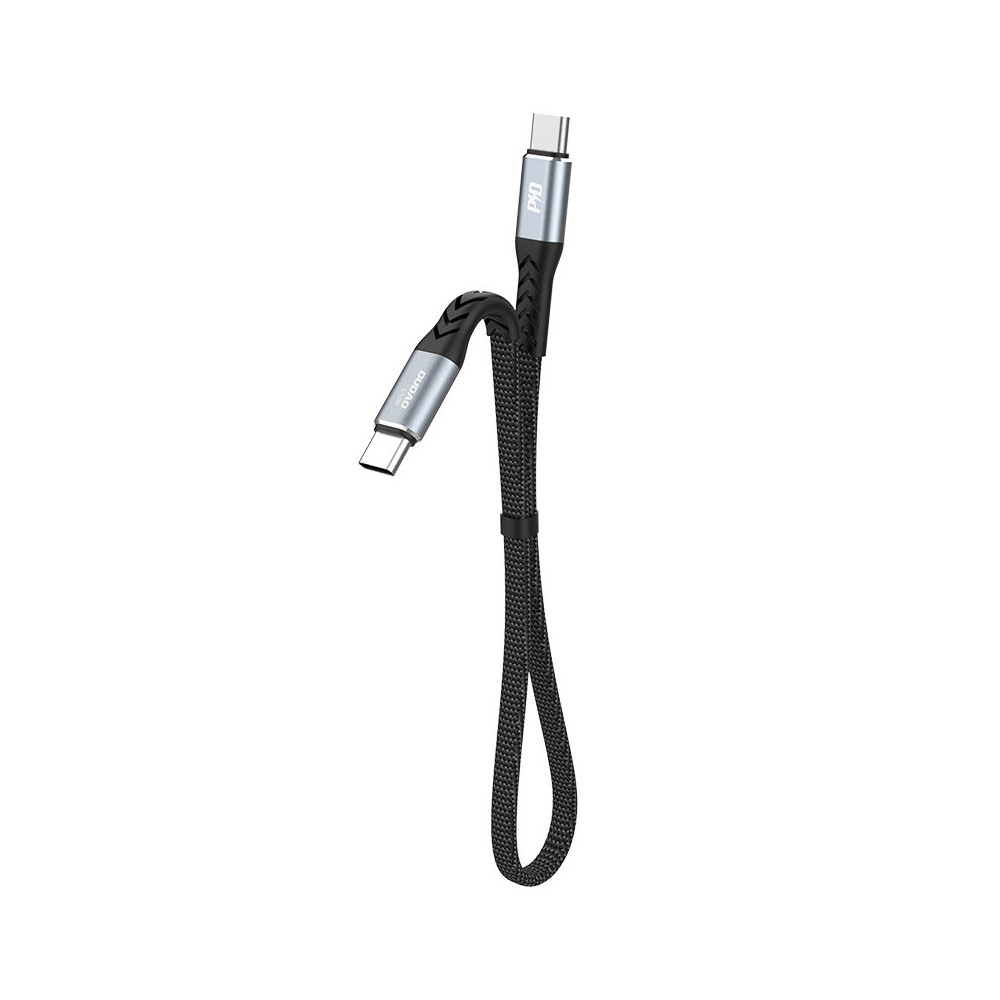 Kaapeli litteä lanka Tinking USB-C - USB-C L10C PD 100W 23cm musta