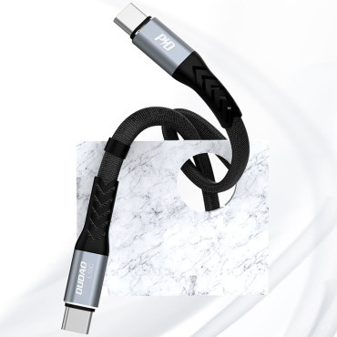 Kabel-Flachdraht-Tinking USB-C - USB-C L10C PD 100W 23cm schwarz