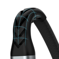 Kabel platt tråd tinking USB-C - USB-C L10C PD 100W 23cm Svart