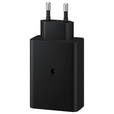 Sieťový Nakladač 2X USB-C a 1X USB PPS PD 65W QC 3.0 AFC FCP Čierna