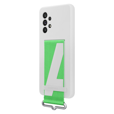 Case maisiņš ar jostu Galaxy A53 5g Strap silikona vāks White