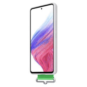 Case maisiņš ar jostu Galaxy A53 5g Strap silikona vāks White