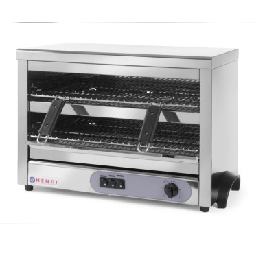Torradeira torradeira de quartzo salamandra gn1 / 1 temporizador 4500W 400V - Hendi 264331