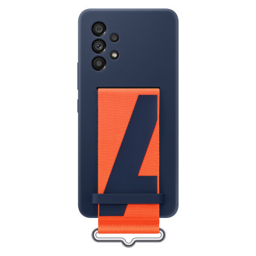 Case Pouch with Belt for Galaxy A53 5G Strap Silicone Cover Navy